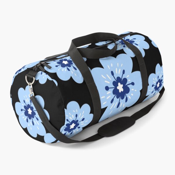 Item preview, Flower imprint with a big blue flower and small blue flowers designed and sold by TatianaLG.