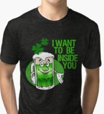 Grünes Bier Innuendo St Patrick Tag Vintage T-Shirt