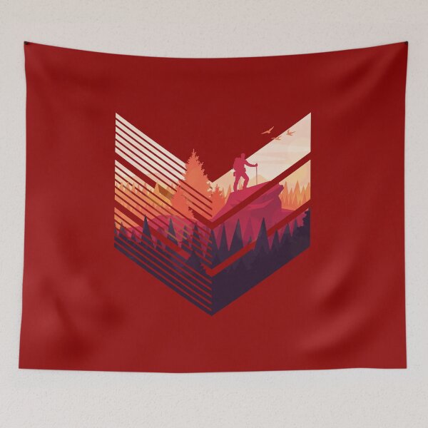 Item preview, Forest hiking geometric shaped designed and sold by Piztees.