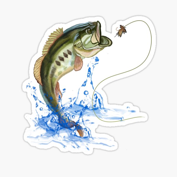 Marker Smallmouth Bass Sticker - Bass Fishing Stickers
