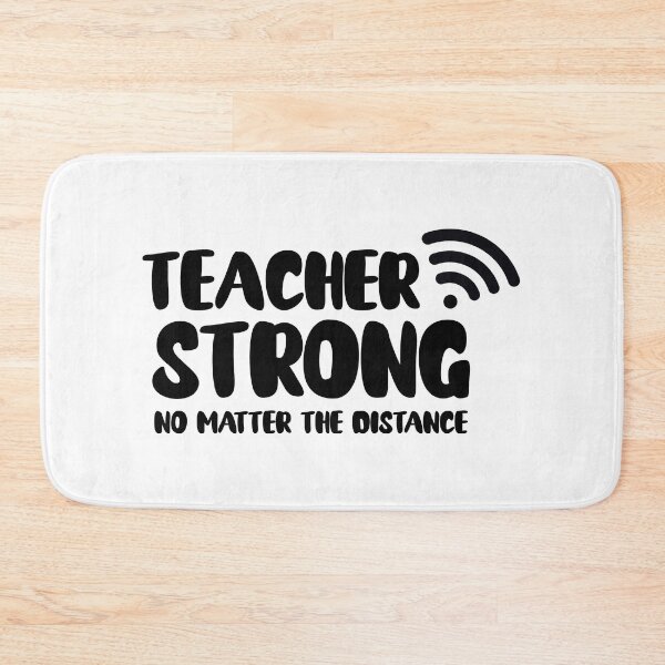 Item preview, teacher strong no matter the distance - 2021 education  designed and sold by ellis-vinyasa.