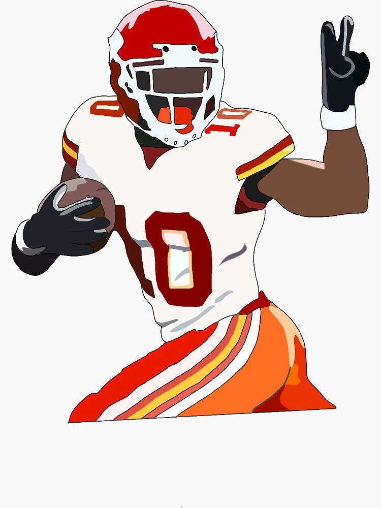 Tyreek Hill KANSAS CITY CHIEFS APPAREL T SHIRT PIXEL ART 1 Zip