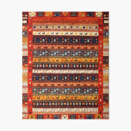 Heritage Oriental Boho Berber Moroccan Style Art Board Print