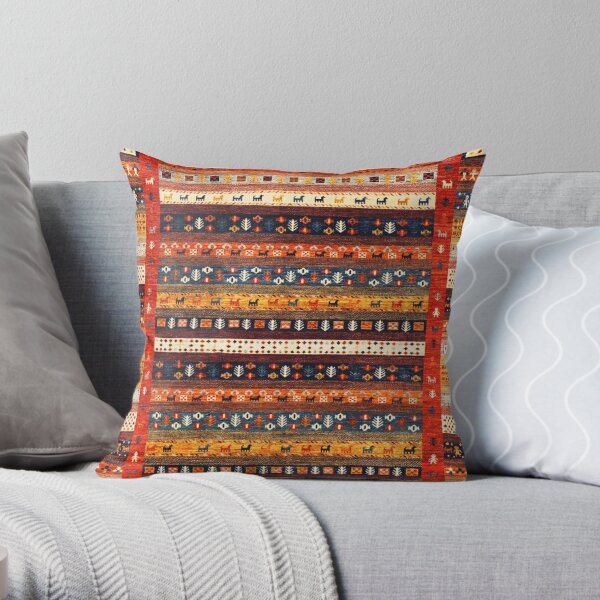Heritage Oriental Boho Berber Moroccan Style  Throw Pillow
