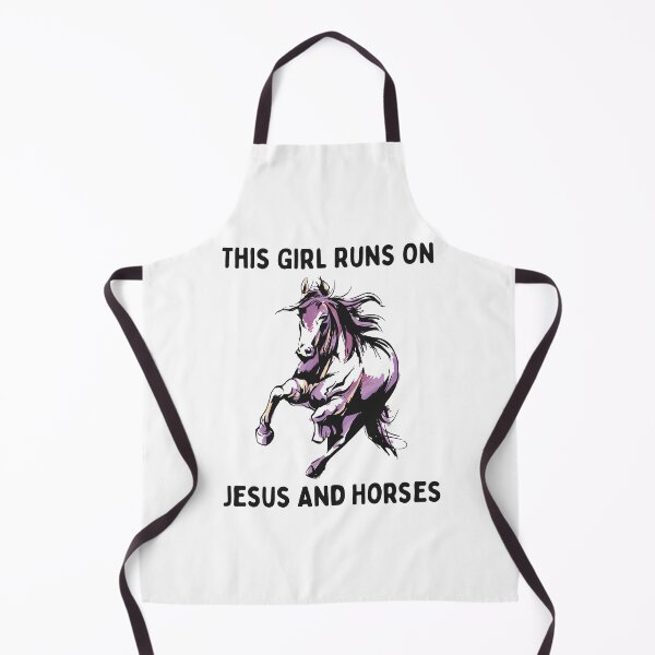 Item preview, This Girl Runs On Jesus And Horses designed and sold by OnepixArt.