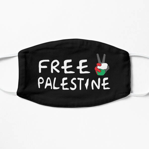 Free Palestine  Flat Mask