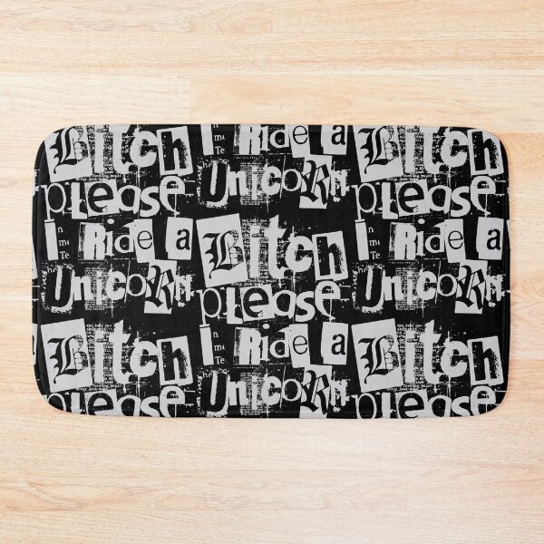 Item preview, Bitch please I ride a unicorn as ransom note  designed and sold by Sima Sirus.