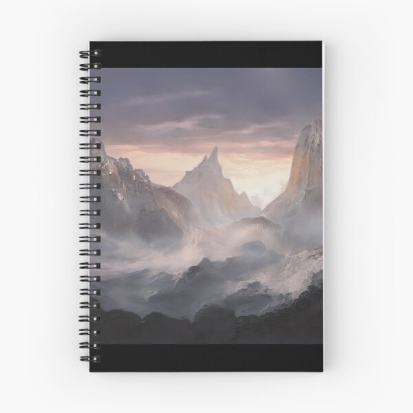 Item preview, Paisaje de montaña abstracto brumoso designed and sold by Aidan Burke.