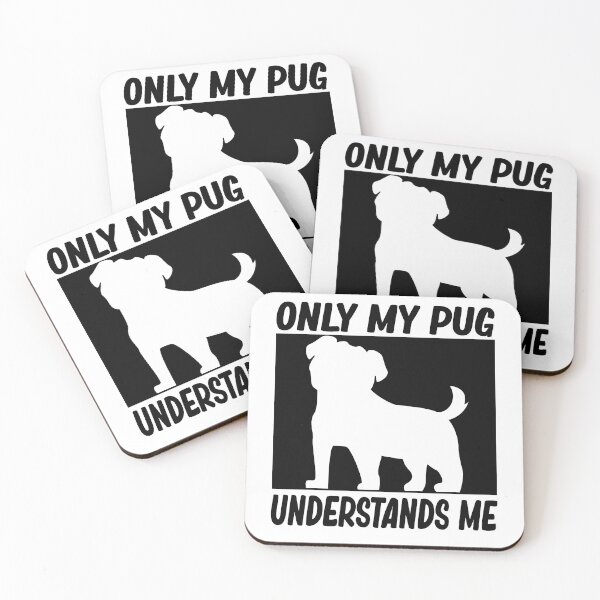 Item preview, only my pug understands me funny pug dog lover gift designed and sold by alaechamlal.
