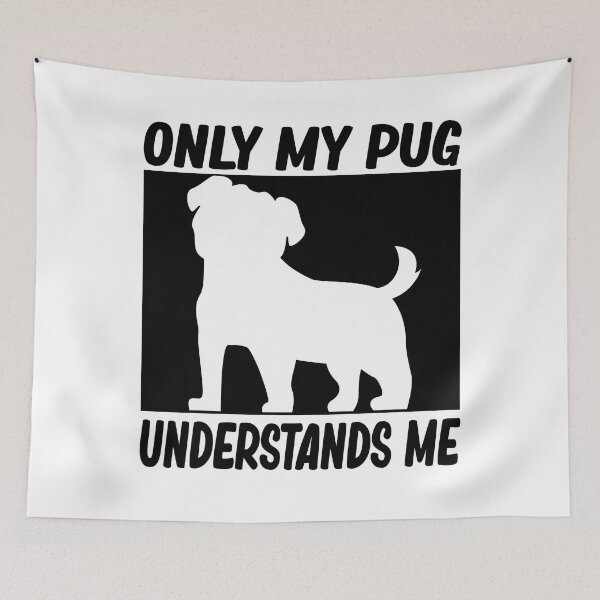 Item preview, only my pug understands me funny pug dog lover gift designed and sold by alaechamlal.