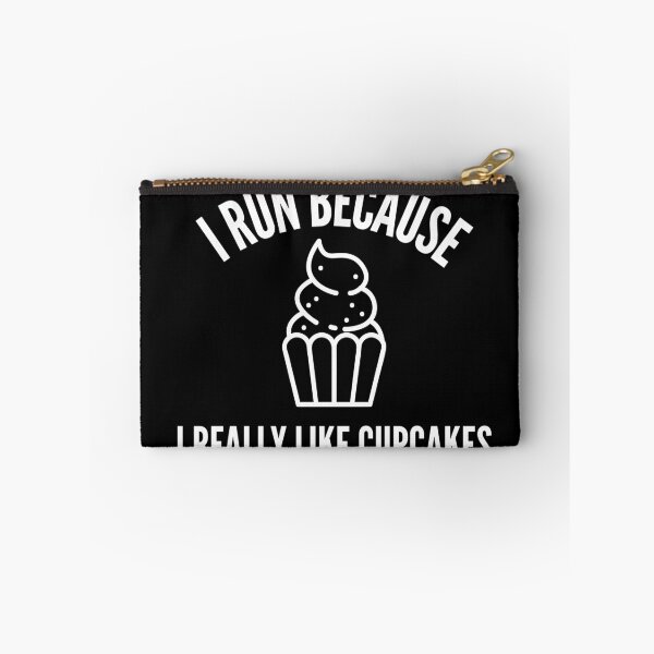 Item preview, I Run Because I Really Like Cupcakes designed and sold by TeePartyHost.