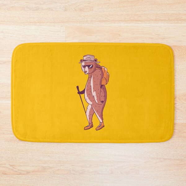 Item preview, Brown Hiking Bear designed and sold by Piztees.