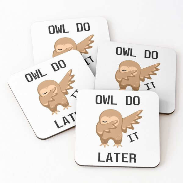 Item preview, Owl do it later designed and sold by Misschemical.