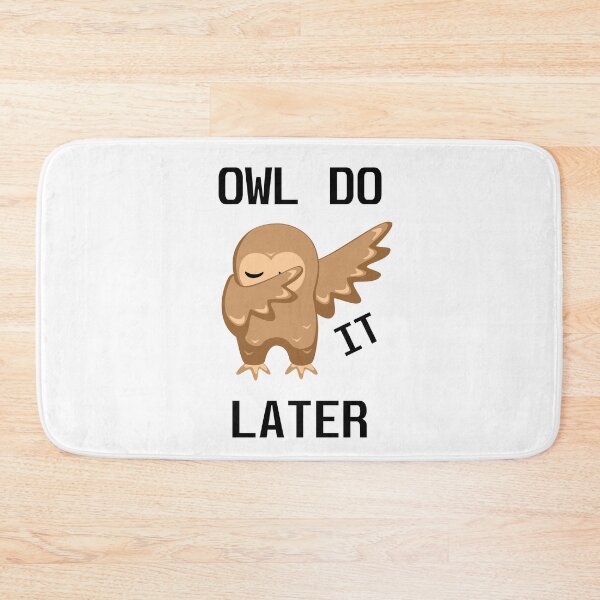 Item preview, Owl do it later designed and sold by Misschemical.
