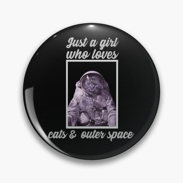Item preview, Just A Girl Who Loves Cats & Outer Space designed and sold by alancrapopod.