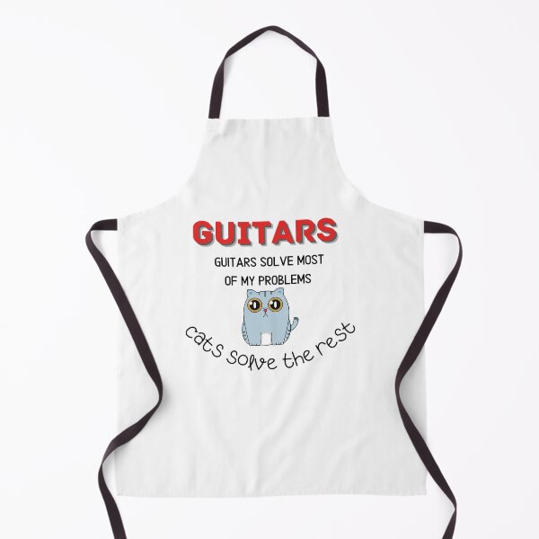 Item preview, Guitars Solve most of My Problems cats solve the rest designed and sold by lhousshop.
