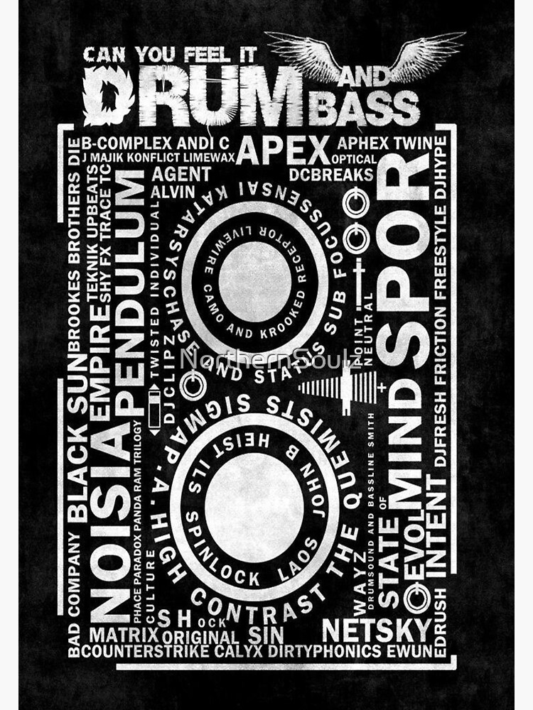 "Drum and Bass" Poster for Sale by NorthernSoulz Redbubble