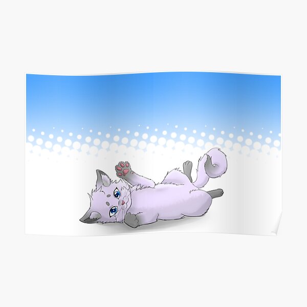 Kitten belly Poster