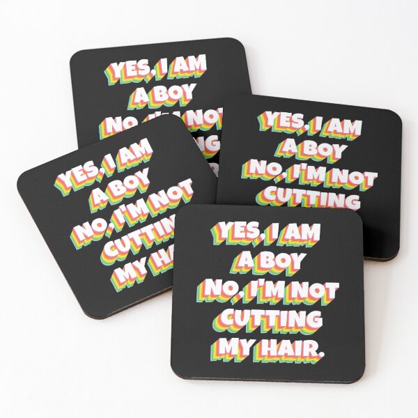 Item preview, Yes, I Am A Boy No, I'm Not Cutting My Long Hair designed and sold by HeroTee.