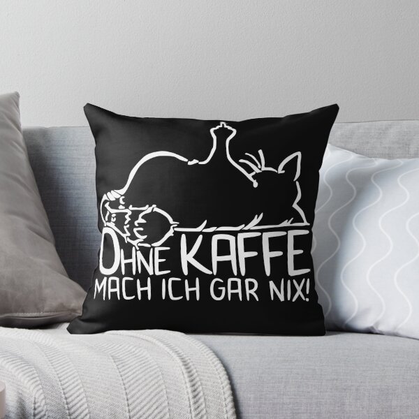 Kaffeetrinker Katzenliebhaber Katzen Kaffee Dekokissen