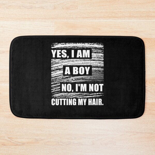Item preview, Yes, I Am A Boy No, I'm Not Cutting My Long Hair designed and sold by HeroTee.