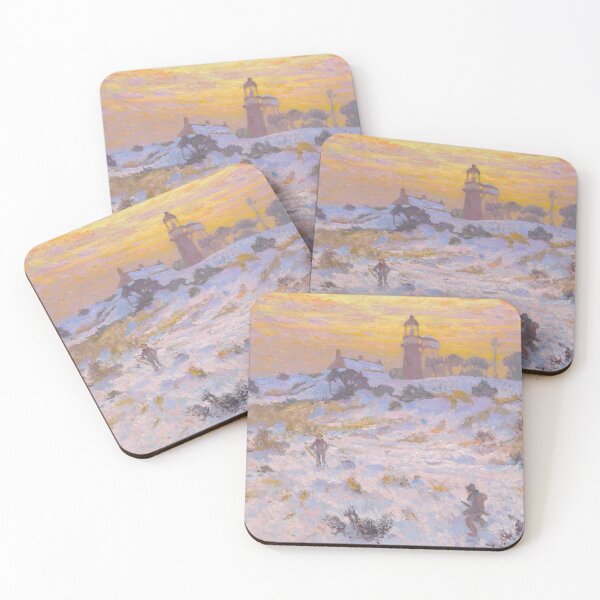 Item preview, Lighthouse Vlieland , children playing in the snow  designed and sold by BenRikken.