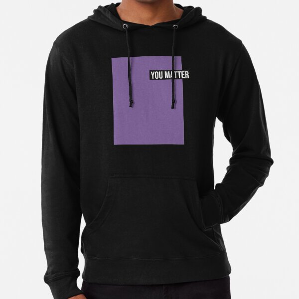 purple you matter hoodie