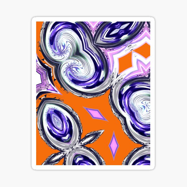 Item preview, Abstract Art with Orange Areas and Fine Lines designed and sold by Geoff Treagus.