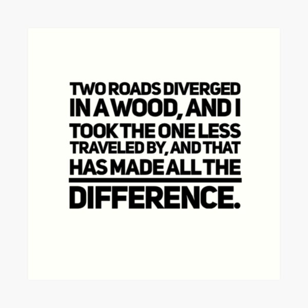 Item preview, Two roads diverted in a wood and I took the one less traveled  designed and sold by SerenityPax.