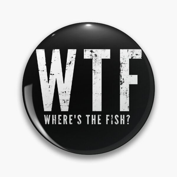 Item preview, WTF Where's The Fish Funny Fishing Gift Perfect Gift For Fishing Lovers designed and sold by NostalgicLatin.