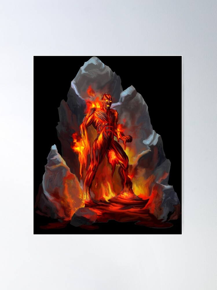 Cute Anime Fire Demon Poster for Sale by DustandMarbles