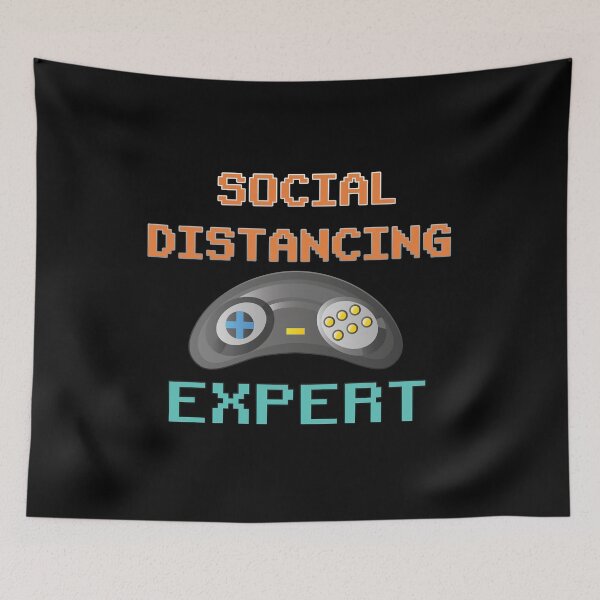 Item preview, Social Distancing Expert gaming Video Gamer Gift T-Shirt Gaming Funny Vintage Video Gamer Essential T-shirt designed and sold by Achrafilla1.