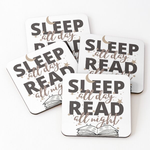 Item preview, Sleep All Day Read All Night designed and sold by beautynherbooks.
