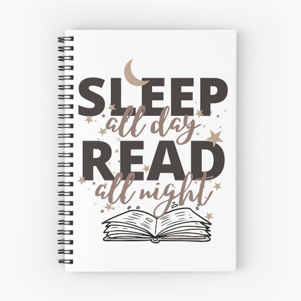 Item preview, Sleep All Day Read All Night designed and sold by beautynherbooks.