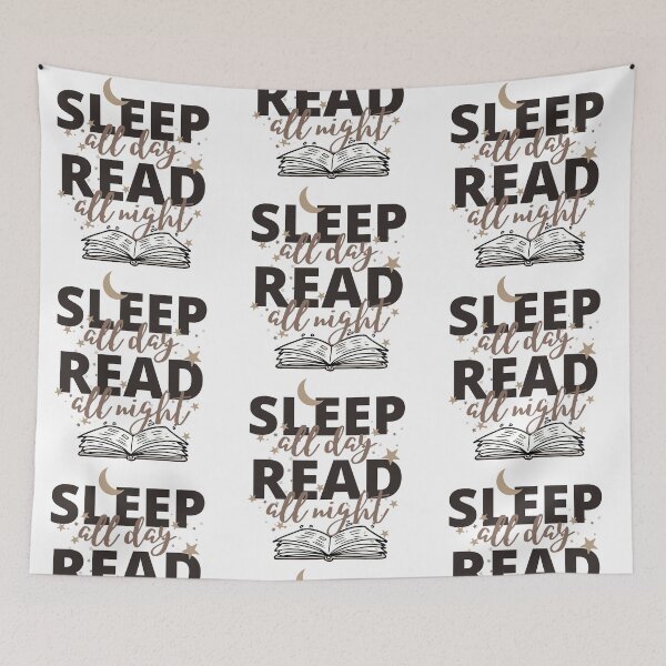 Item preview, Sleep All Day Read All Night designed and sold by beautynherbooks.