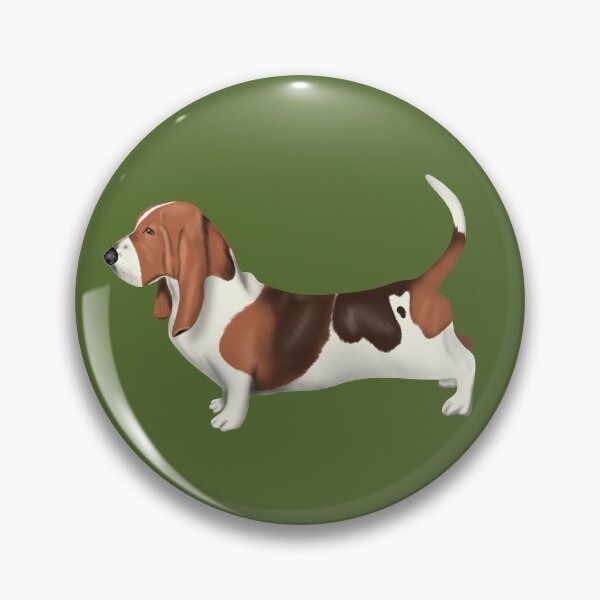 Item preview, Basset Hound - Green designed and sold by Kittys-Art.
