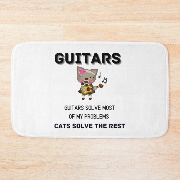 Item preview, Guitars Solve most of My Problems cats solve the rest Funny Gift Friends T-shirt Classic designed and sold by lhousshop.