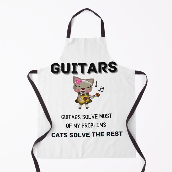 Item preview, Guitars Solve most of My Problems cats solve the rest Funny Gift Friends T-shirt Classic designed and sold by lhousshop.