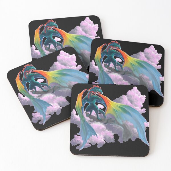 Item preview, Rainbow Dragon in Clouds designed and sold by Andrew Gaia.