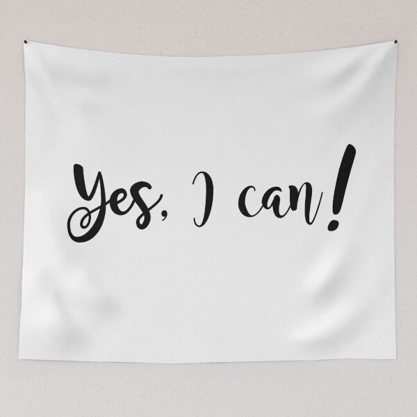 Item preview, Yes, I Can - Motivational Quote designed and sold by SeaAndLight.