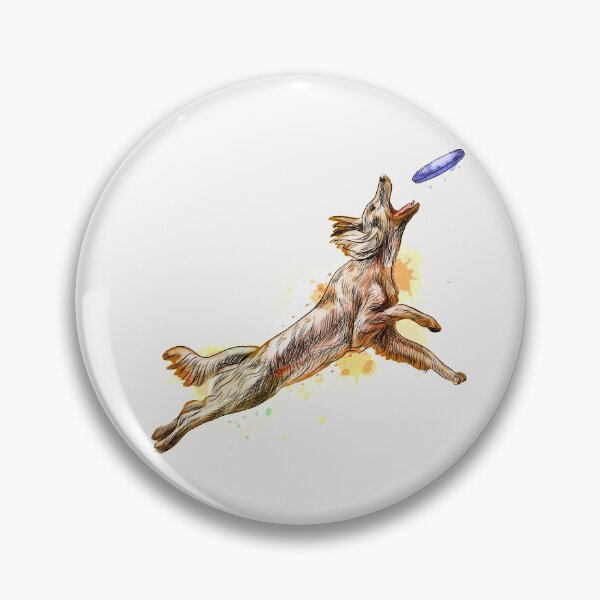 Item preview, Dog in the air catching a frisbee designed and sold by kalud-zoldyck.