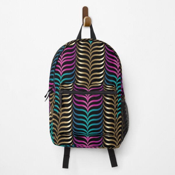 Item preview, Abstract Pointed Waves ( Black background) designed and sold by Nobiya.
