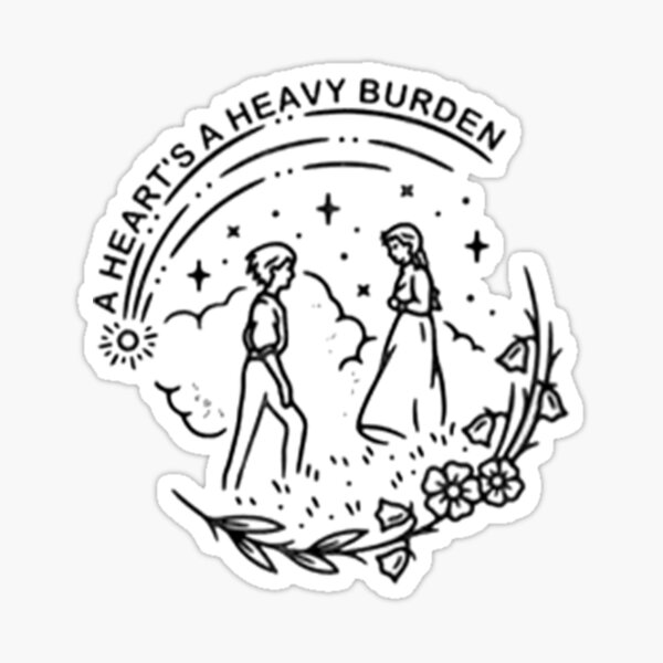 A HEARTS A HEAVY BURDEN Sticker