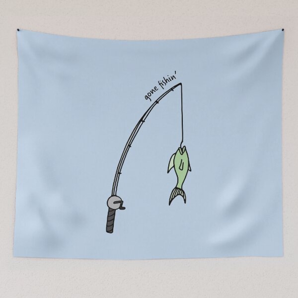 Item preview, Gone Fishin Fishing Pole designed and sold by murialbezanson.