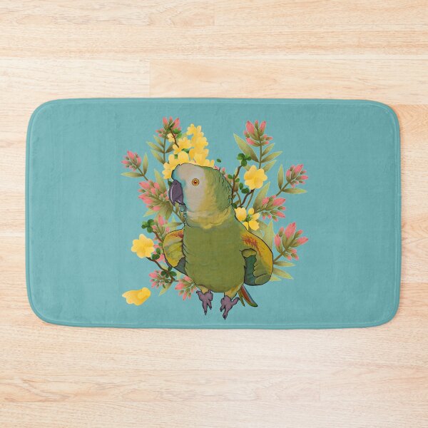 Item preview, Floral Blue Fronted Amazon Parrot designed and sold by Zurickdesigns.