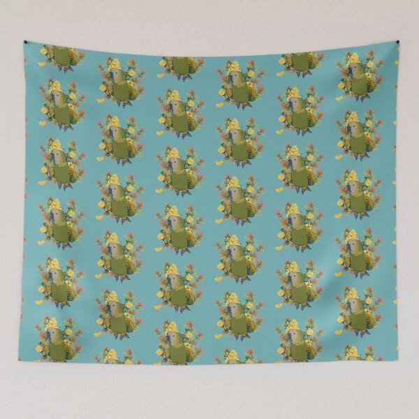 Item preview, Floral Blue Fronted Amazon Parrot designed and sold by Zurickdesigns.