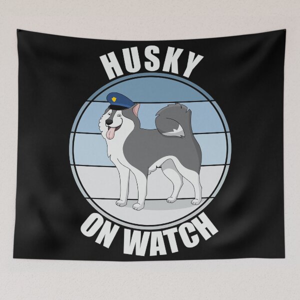 Artikelvorschau, Husky auf Wache entworfen und verkauft von Giacob.