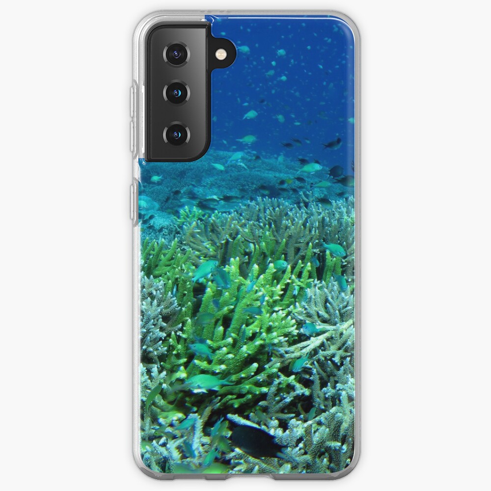 Reef Flat at Saru Namu-Namu Island. Samsung Galaxy Phone Case