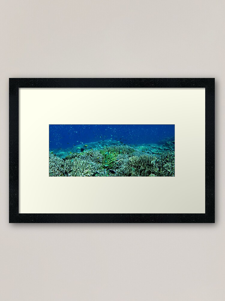 Alternate view of Reef Flat at Saru Namu-Namu Island. Framed Art Print