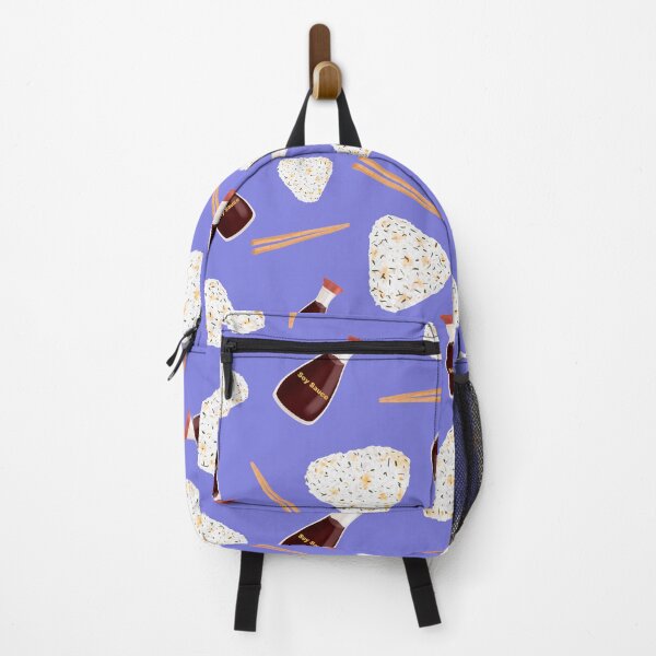 Item preview, Japanese Food Pattern - Onigiri, Soy Sauce and Chopsticks designed and sold by onepiconetreat.